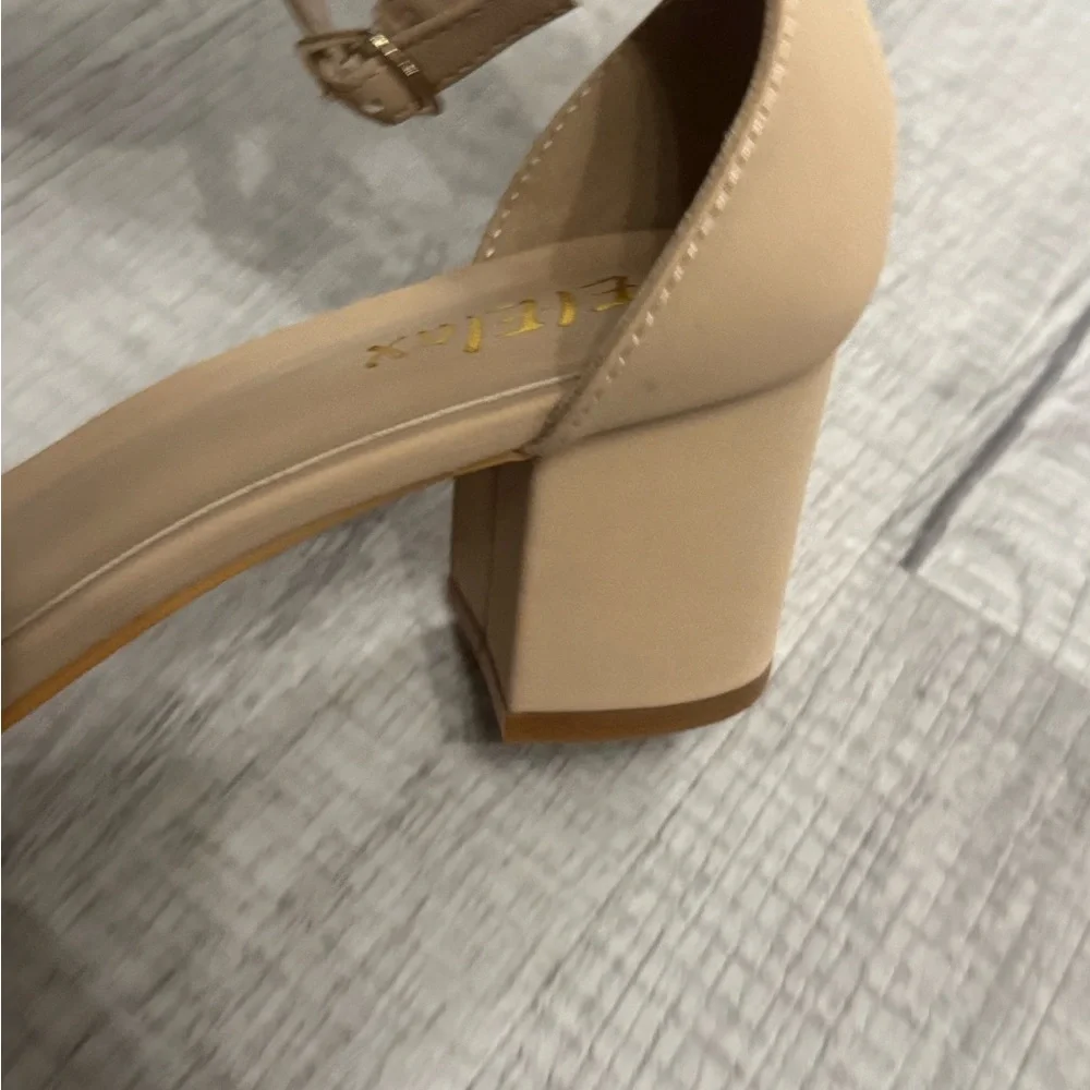 Amazon Nude Ankle Strap Heels